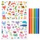 Hinkler Axolotls and Friends Colouring Set with Lap Desk &ndash; Fun Colouring Kit, Includes High-Quality Markers, Double Sided Colouring Pad,