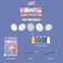 Hinkler Zap! Kawaii Rock Painting Kit - DIY Rock Art Set includes 5 river rocks, 6 paint colours, paintbrush, black fineliner and a 32-page book,