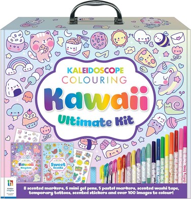 مجموعة تلوين كاليدوسكوب: مجموعة أنشطة كاواي المثالية