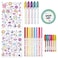 Hinkler Ultimate Kawaii Colouring Kit - DIY Colouring Set for Kids includes 5 pastel markers, 6 mini gel pens, 8 scented markers, washi tape, two sticker sheets and a 96-page colouring book,