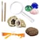 Hinkler Curious Universe Dig &amp; Smash Geodes Kit - DIY Geode Discovery Set includes safety goggles, 2 geodes, dig block filled with 3 gemstones, chisel