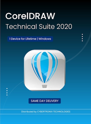 CorelDRAW Technical Suite 2020   1 Device for Lifetime   Windows   Digital License   Same Day Delivery