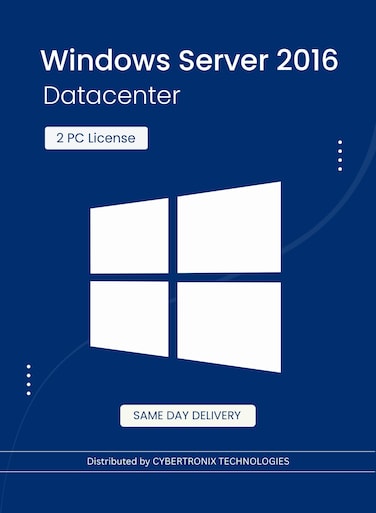 Microsoft Windows Server 2016 Datacenter   2 PC License   Digital License   SAME DAY DELIVERY