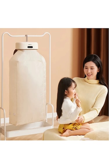 DSP KD6026 Portable Clothes Dryer &ndash; 600W Power, Foldable Design, UV Sterilization, 1&ndash;8 Hour Timer