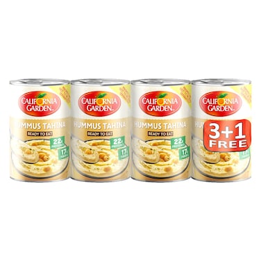 كاليفورنيا غاردن حمص بطحينة جاهز للغمس، 400 غرام حزمة من 4