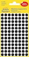 Avery Zweckform 3009 Color coding dot permanent stickers &Oslash; 8 mm, Set of 416, Black