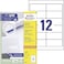 AVERY Zweckform 3659 Adressaufkleber (1.200 Klebeetiketten, 97x42,3mm auf A4, Papier matt, bedruckbare Absenderetiketten, selbstklebende Adressetiketten mit ultragrip) 100 Blatt, wei&szlig;