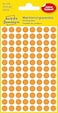 AVERY Zweckform 3178 selbstklebende Markierungspunkte (&Oslash; 8 mm, 416 Klebepunkte auf 4 Bogen, runde Aufkleber f&uuml;r Kalender, Planer und zum Basteln, Papier, matt) neonorange, 5 St&uuml;ck