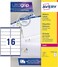 Avery Self Adhesive Address Mailing Labels, Laser Printers, 16 Labels Per A4 Sheet, 1600 Labels, Ultragrip (L7162), White, L7162-100, 054470, 100 Sheets