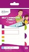 Avery Self Laminating Labels, waterproof name labels, lunchbox labels, water bottle labels, school labels, 86 x 17 mm, 24 Labels Per Pack, Neon Colours