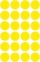 Avery Zweckform 3007 Color coding dot permanent stickers &Oslash; 18 mm, Set of 96, Yellow