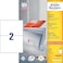 AVERY Zweckform 3655 Universal Etiketten (200 Klebeetiketten, 210x148mm auf A4, bedruckbare Versandetiketten, selbstklebende Versandaufkleber mit ultragrip, DHL) 100 Blatt, wei&szlig;