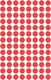 Avery Zweckform 32-301 Self Adhesive Dots/Circle Labels - Red (Diameter 8 mm, 70 per Sheet, 560 Total)