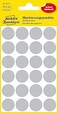 AVERY Zweckform 3171 Self-Adhesive Marking Dots (Diameter 18 mm, 96 Adhesive Dots on 4 Sheets, Round Stickers for Calendar, Planner and Crafts, Paper, Matte) Grey