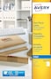 Avery Self Adhesive Clear Parcel Address Labels, Inkjet Printers, 1 Label per A4 Sheet, 25 Labels, QuickDRY (J8567)
