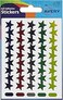 Avery 32-352 Star Stickers in Packet (14 mm Dia, Pack of 90) - Assorted Colours