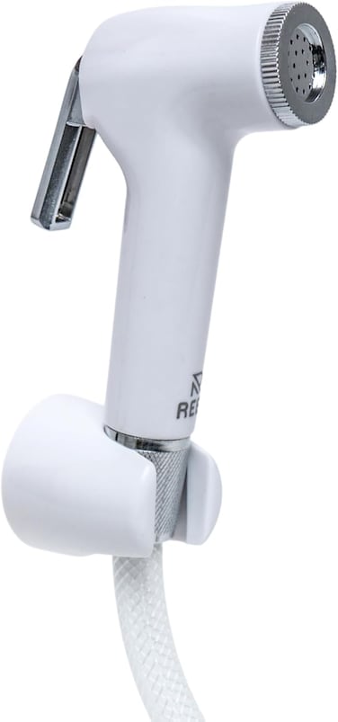 REEF Hand Trigger Spray Set with White PVC Hose, 3-Way Adjustable Pressure, Ergonomic Design, Model RF-WSS-01 for Multi-Purpose Use
