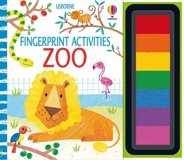 Usborne Fingerprint Activities: Zoo - Creative Art Book, Fun Fingerprint Projects, Kids Craft Book, Animal-Themed Art