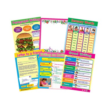 Good Writing (6 Wall Charts) - Educational Wall Chart Pack in English