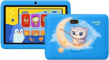 Modio Kids Tab M5 &ndash; 7 Inch HD Display 6GB RAM + 256GB ROM Dual Camera Android 13.0 Blue