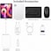Modio M46 10.1 Inch Android 15 Tablet, 12GB RAM, 512GB ROM, 10000mAh Battery, In-Cell IPS Display, Dual SIM, 8MP Front &amp; 20MP Rear Camera, Wireless Keyboard, Mouse &amp; Stylus Included Silver