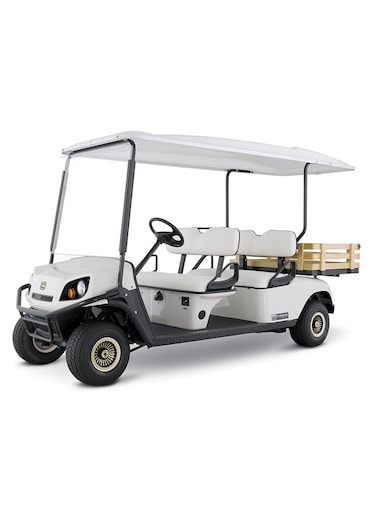 CUSHMAN 4 SEATER SHUTTLE 4 ELIT WHITE with cargo capacity MADA IN USA