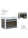 Galaxy Design Reception Office Desk Table &ndash; Modern Front Office Reception Counter with Storage, Premium Wooden Reception Desk for Office &amp; Commercial Use