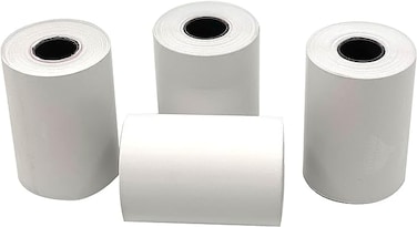 Thermal Paper Rolls for Credit Card (57x40mm, White)- Pack of 4 Rolls
