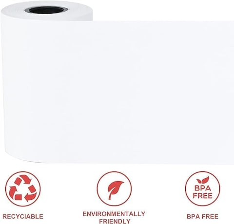 57x40 mm Thermal Paper Till Rolls, Cash Register Receipt, for PDQ POS EPOS EFTPOS, Credit Card Machine (100)