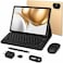 Modio M42 Tablet 10.1" IPS HD, 8GB RAM 512GB Storage, Android 13, 10000mAh, Dual SIM WiFi, 13MP Camera, Keyboard Mouse Pen Bundle Gold