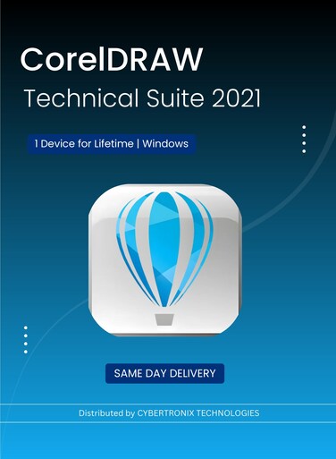 CorelDRAW Technical Suite 2021   1 Device for Lifetime   Windows   Digital License   Same Day Delivery
