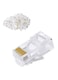 Cat6 RJ45 Ethernet Cable Crimp Connectors, UTP Network Plug for Solid Wire and Standard Cable 50 pcs