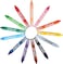 Doms Non-Toxic Jumbo Wax Crayon Set in Cardboard Box (12 Assorted Shades x 10 Set)