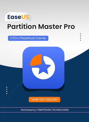 EaseUS Partition Master Pro   2 PCs Perpetual License   Digital License   SAME DAY DELIVERY