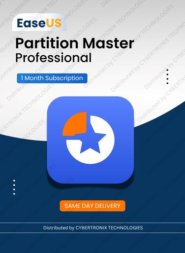 EaseUS Partition Master Professional   1 Device 1 Month   Digital License   Same Day Delivery