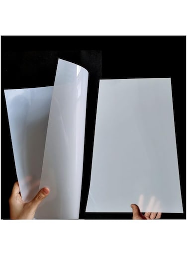 Qulinshine 10 Pack 7.5 Mil Blank Stencil Sheets 12 x 24 inch Mylar Sheet Milky Translucent PET Blank Stencil Making Sheet Blank Mylar Templates for Cricut, Silhouette, Template Material&hellip;