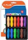 YPLUS Peanut Crayons for Kids, 12 Colors Washable Toddler Crayons, Non-Toxic Baby Crayons for ages 2-4, 1-3, 4-8, Coloring Art Supplies