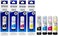 Epson 003 Ink 65ml Black, Cyan, Magenta, Yellow for (L3110, L3150) Tri-Color Ink Bottle (Pack of 4)