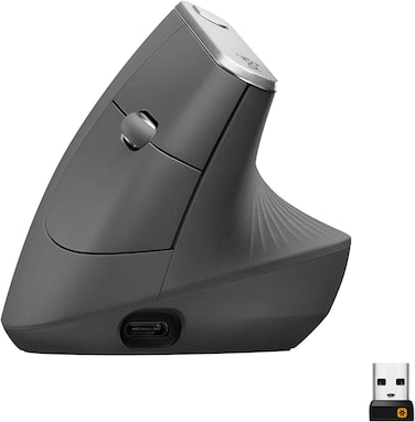 Logitech MX Vertical Wireless Mouse - Graphite (International Version)