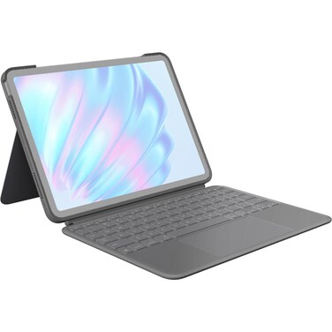 Logitech Combo Touch Backlit Keyboard Case for Apple 11" iPad Air M2, M3 &amp; M4 - Oxford Gray (International Version)