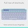 Logitech Keys-to-Go 2 Portable Bluetooth Keyboard for Tablet with Built-in Cover, Slim and Compact Wireless Keyboard for Windows, Android, Linux, iPad, iPhone, Mac &ndash; Lilac (International Version)
