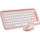 Logitech POP ICON Wireless Keyboard &amp; Mouse Combo - Rose &amp; Off-White (International Version)