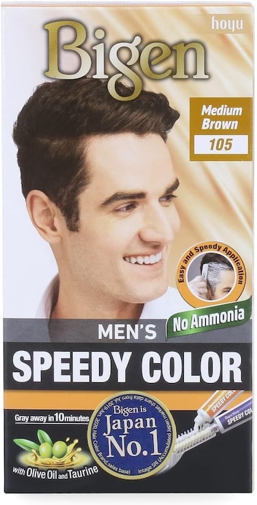 Bigen Men's Speedy Color - 105 Medium Brown Hair Dye