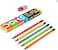 DOMS HB/2 Neon Round RT Pencils 12-Pieces
