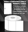 Thermal Label Stickers 3x2 inch Sticker Direct Thermal Labels 1000 pcs (White)