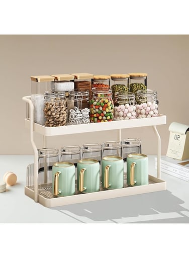 ANTOLE Spice Rack Organizer for Countertop,3 Tier Seasoning Organizer Spice Shelf, Space Saving Spice Rack for Countertop, Cabinet, Spice Organizer for Pantry, Kitchen
