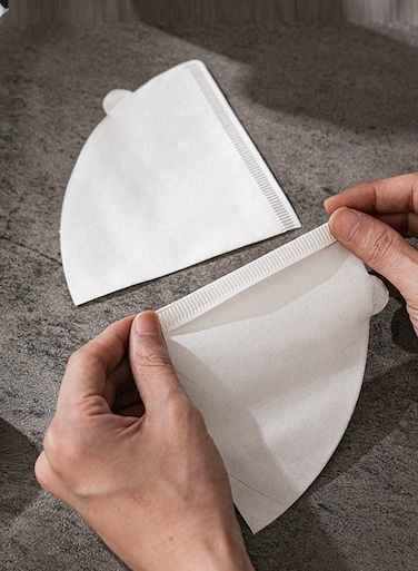 100 Piece V02 Coffee Paper Filter for V60 coffee Maker White