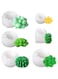 ELECDON 6 Pack Succulent Silicone Mold - Cactus Flower Resin Casting Molds for Cake Decorating, Handmade Candle, Fondant, Epoxy Resin, Polymer Clay, Wax, etc