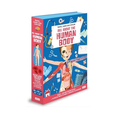 Sassi Travel, Learn and Explore All About the Human Body   48‑Page Interactive Science Activity Book for Kids Ages 4+   Stickers, Puzzles &amp; Educational Fun