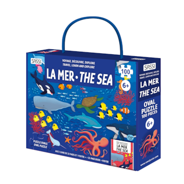 Sassi Travel Learn and Explore &ndash; The Sea   Portable Educational Activity Set for Kids   Interactive Marine Science Learning